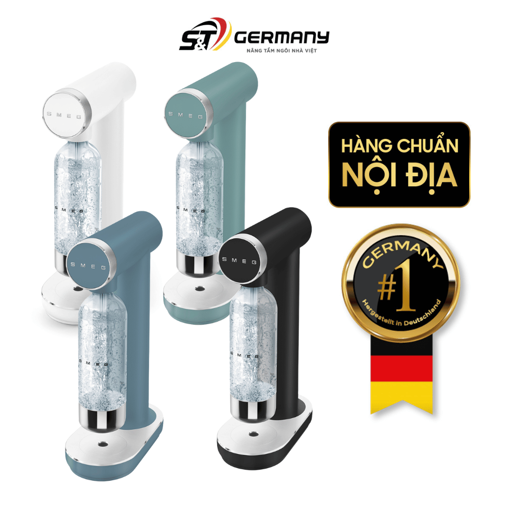 Máy tạo nước có ga (soda) SMEG SKC01 nhiều màu