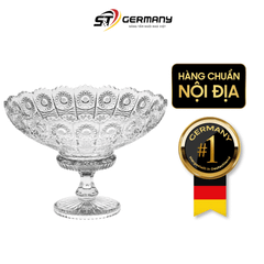 Mâm bồng pha lê Crystal Bohemia chân đế 67009 M57 25cm