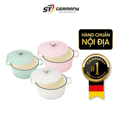 Nồi gang tròn Ciwete 24/27cm nhiều màu