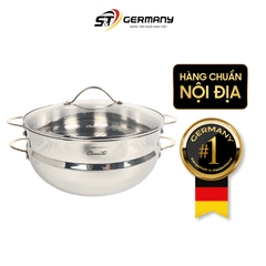 Bộ chảo sâu và xửng hấp Ciwete 32cm SS0105-3PC