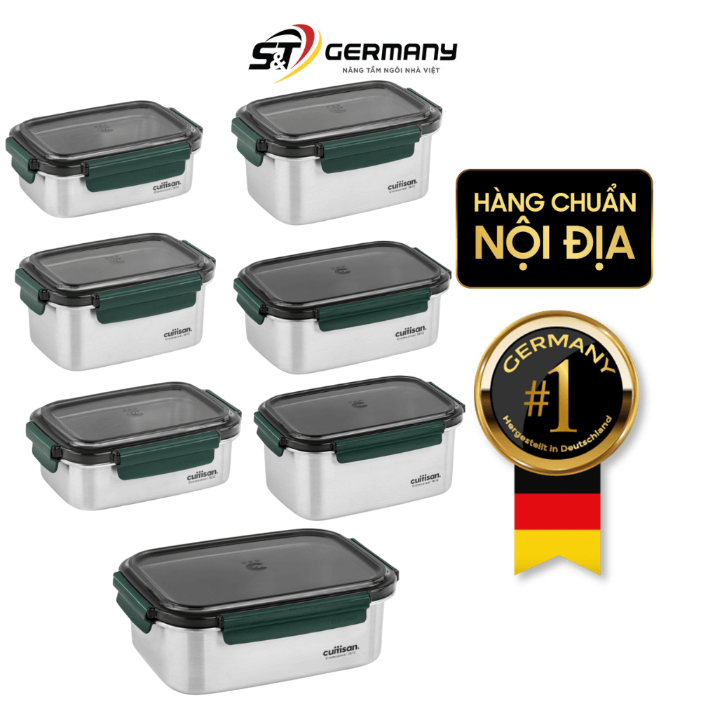 Hộp Inox Cao Cấp Cuitisan Bella nhiều dung tích