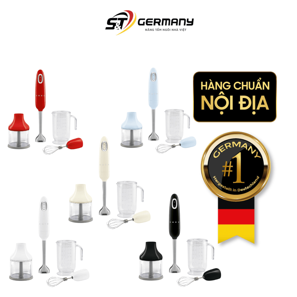 Bộ máy xay cầm tay SMEG HBF03 nhiều màu