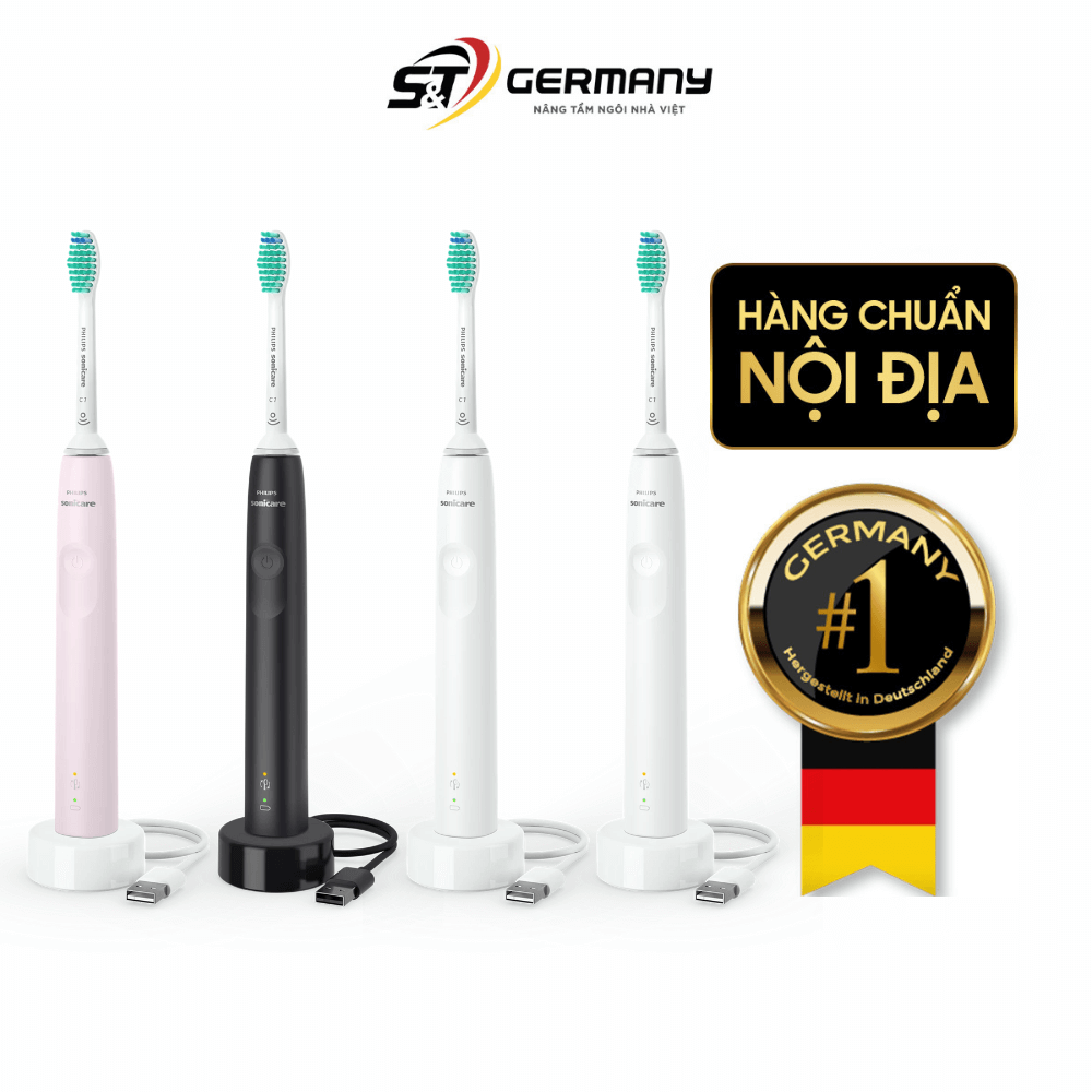 Set bàn chải điện Philips Sonicare 3100 series HX3675, nhiều màu