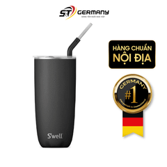 Cốc cách nhiệt S'Well bằng thép không gỉ, 700ml, kèm ống hút