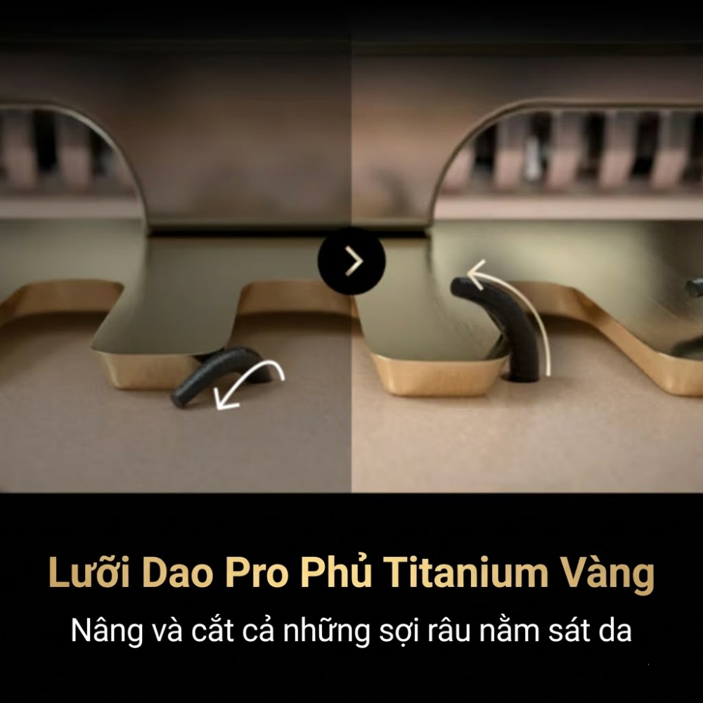 Máy cạo râu Braun Series 9 Pro+ 9669cc made in Germany (màu vàng Gold)