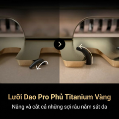 Máy cạo râu Braun Series 9 Pro+ 9669cc made in Germany (màu vàng Gold)