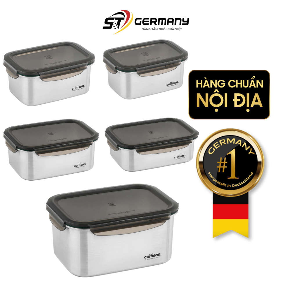 Hộp Inox Cao Cấp Cuitisan Signature nhiều dung tích