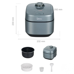 Nồi cơm điện Midea MRD100T1BDG dung tích 1L