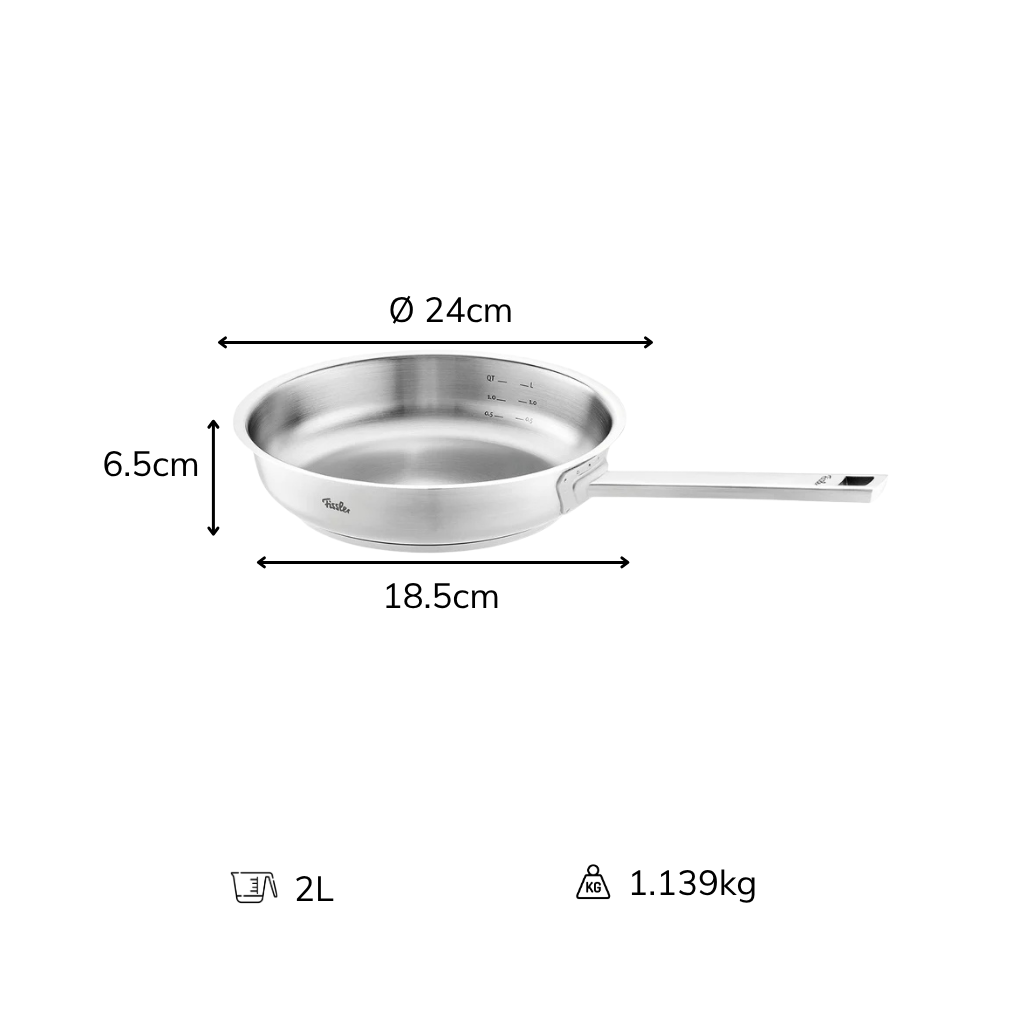 Chảo Fissler Profi Original Collection 24cm/28cm made in Germany (lòng trơn)