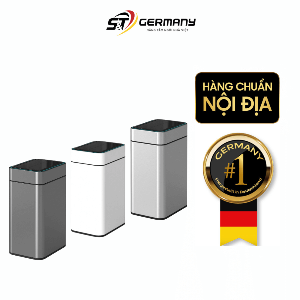 Thùng rác cảm ứng ELPHECO cánh bướm inox 15L ELPH9830 có đèn, nhiều màu