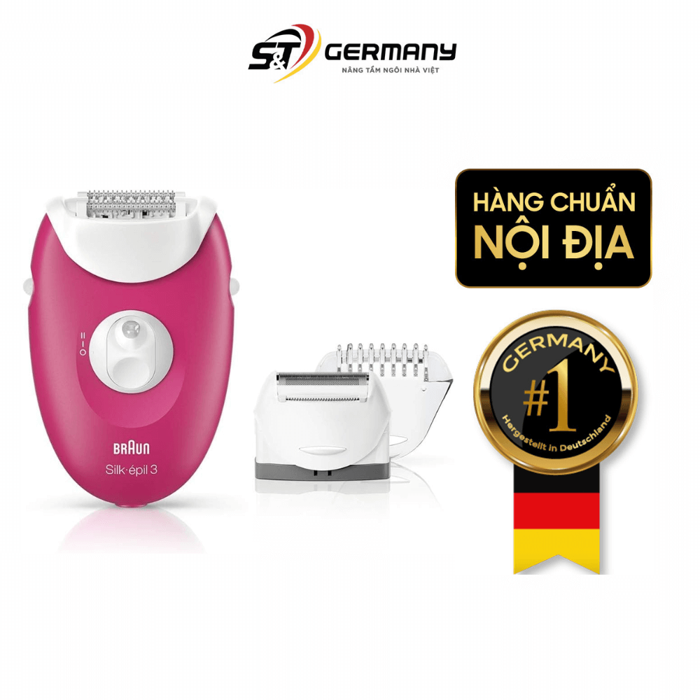 Máy nhổ lông Braun Silk epil3-3273 2in1 Made in Germany
