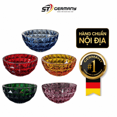 Tô pha lê Crystal Bohemia Diamond 28, 33 cm nhiều màu