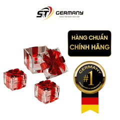 Thố pha lê Doza đỏ Crystal Bohemia