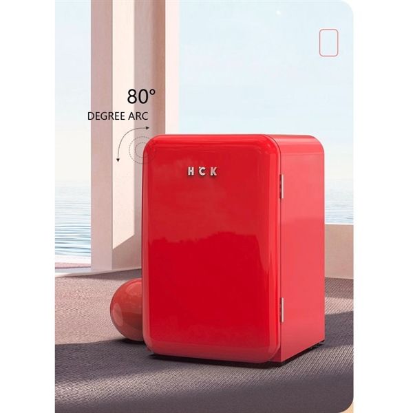 Tủ lạnh mini retro HCK 107L màu đỏ có ngăn đông (ngăn lạnh 92L, ngăn đông 15L)