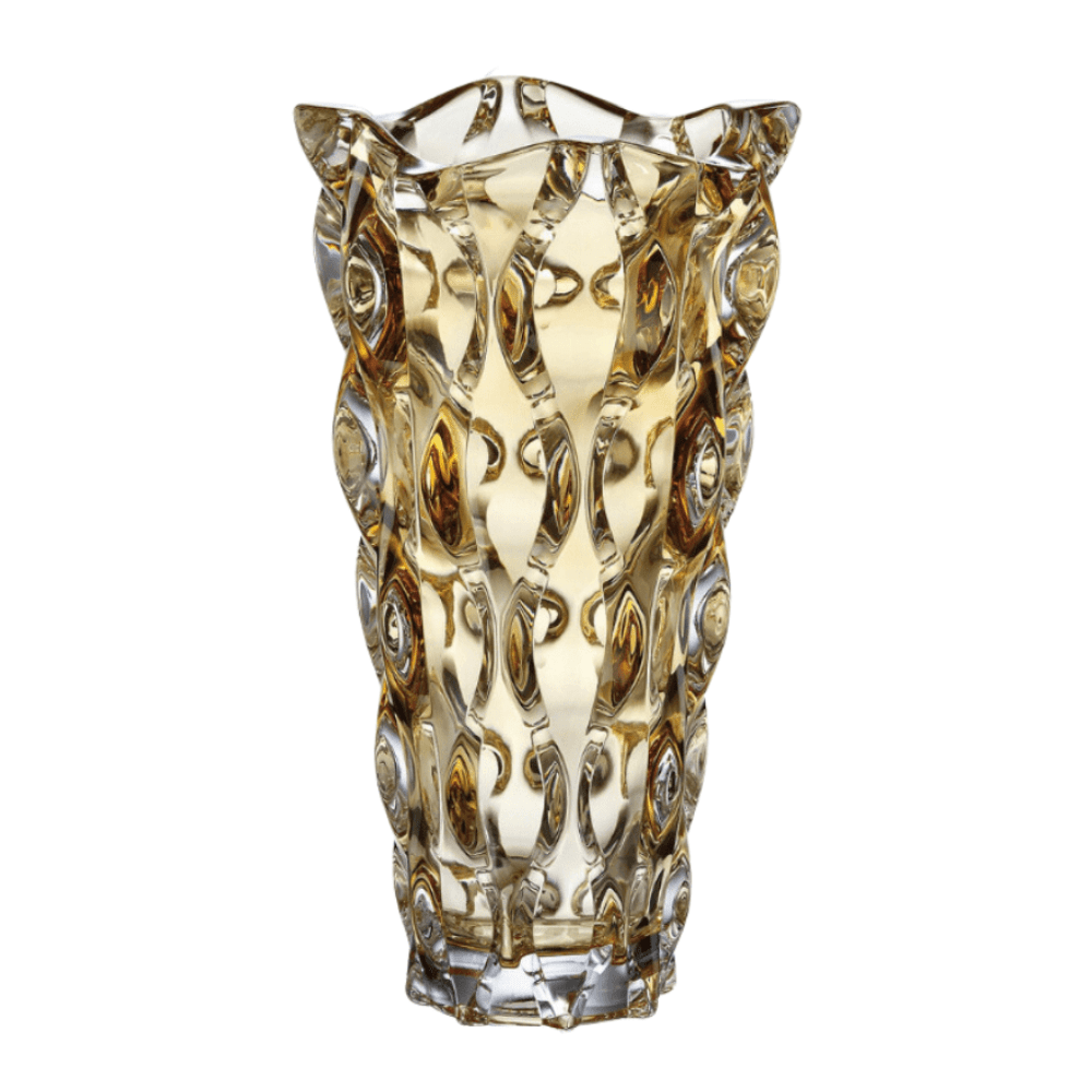 Bình hoa pha lê Bohemia Samba 30,5 cm nhiều màu