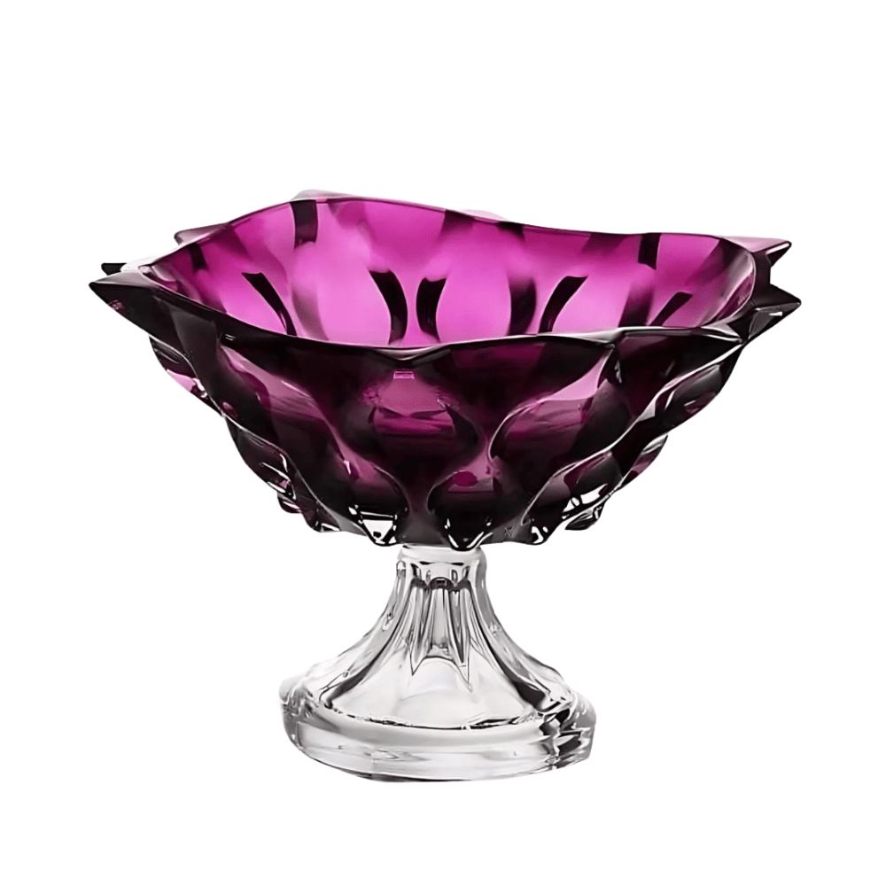 Chân bồng pha lê Bohemia Samba 30,5cm nhiều màu
