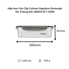 Hộp Inox Cao Cấp Cuitisan Signature nhiều dung tích