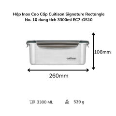 Hộp Inox Cao Cấp Cuitisan Signature nhiều dung tích