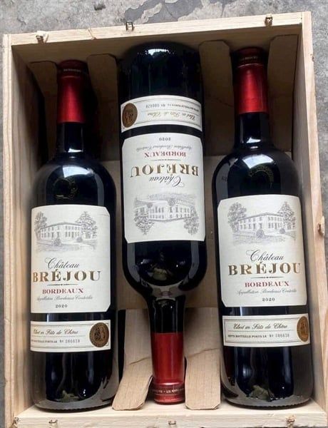 Set 6 chai Rượu vang đỏ chát Château Bréjou Bordeaux 14,5% (1 thùng)