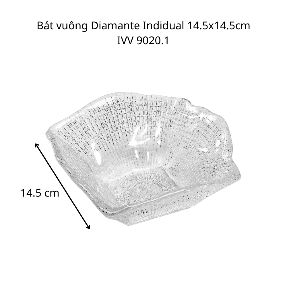 Bát vuông Diamante Indidual 14.5x14.5cm IVV 9020.1