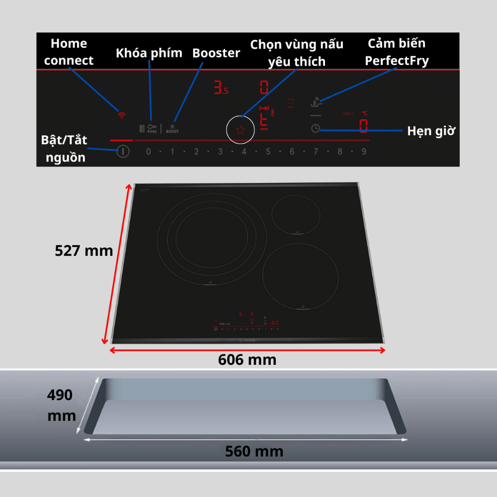 Bếp từ BOSCH PID675HC1E Serie 6