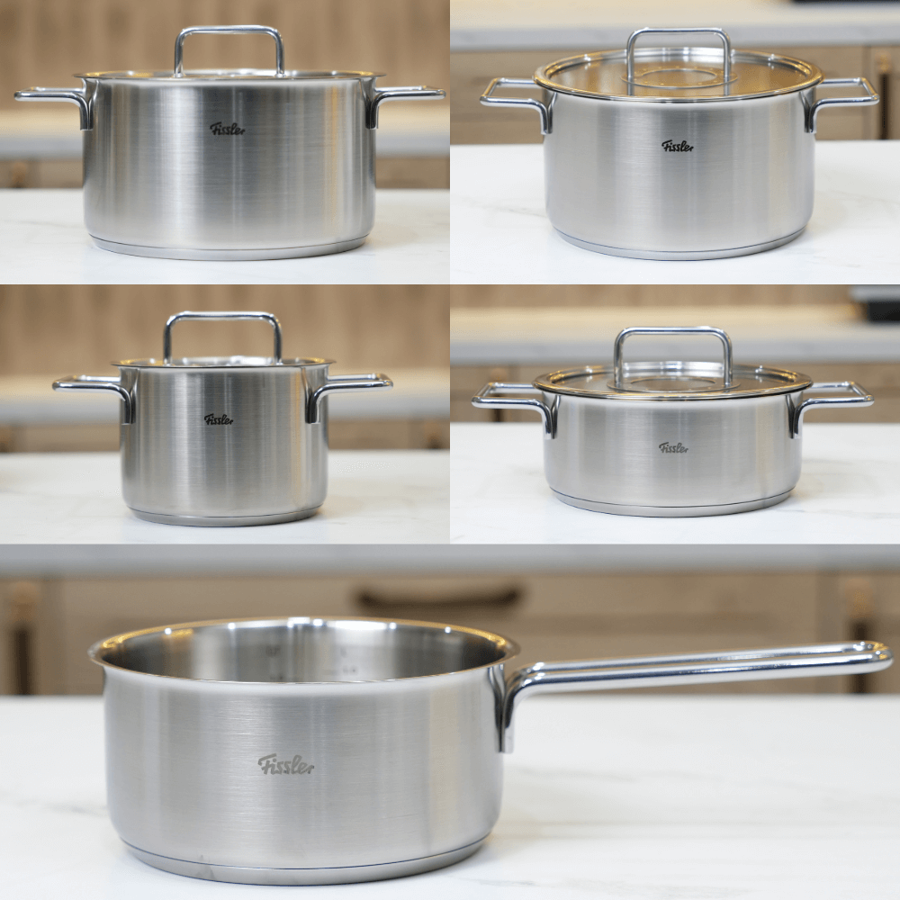 Bộ nồi Fissler Pure Collection 5 món kèm quánh made in Germany