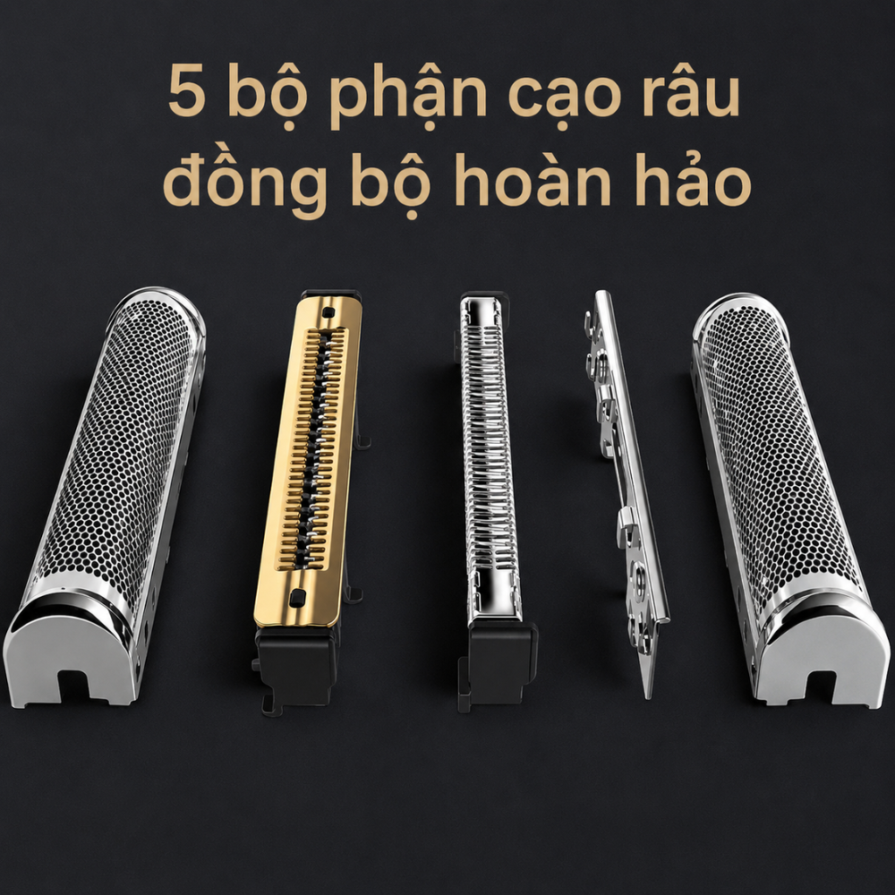 Máy cạo râu Braun Series 9 Pro+ 9579cc made in Germany (màu vàng Gold)