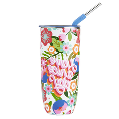 Cốc cách nhiệt S'Well bằng thép không gỉ, 700ml, kèm ống hút