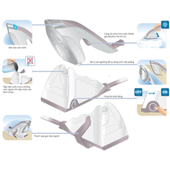 Bàn là hơi nước đa năng Tefal 2in1 Duo Power JF4032E0 1850W