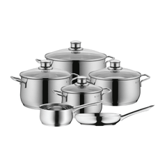 Bộ nồi WMF Diadem Plus 6 món kèm quánh và chảo thép WMF 24/28cm