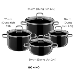 Bộ nồi SILIT ELEGANCE 4 món nhiều phân loại, nhiều màu