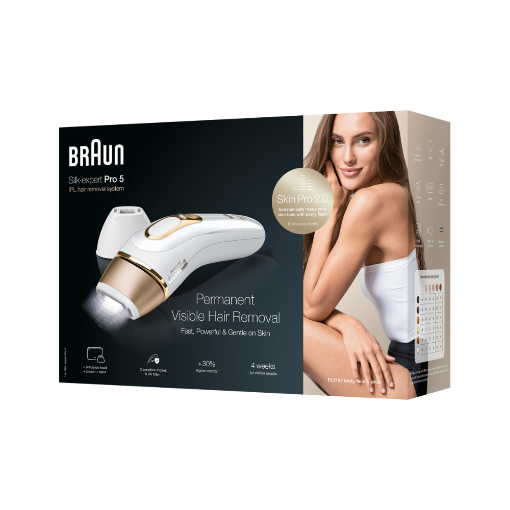 Máy triệt lông BRAUN Silk-expert Pro 5 2 đầu triệt