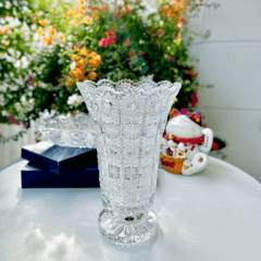 Bình hoa pha lê chân đế Bohemia M57