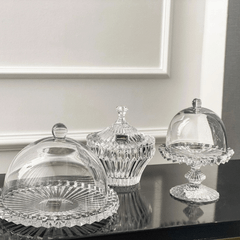 Đĩa chân đế có nắp Rogaska Windsor 12cm