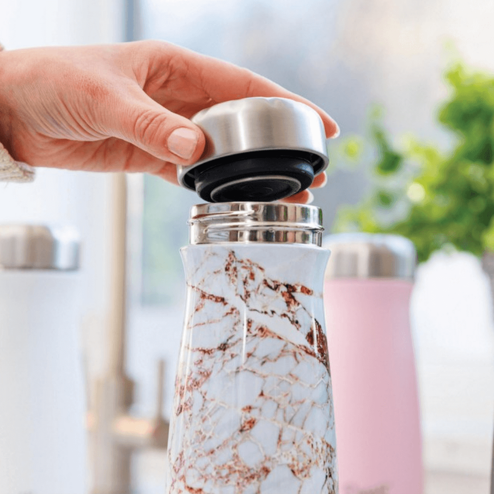 Bình cách nhiệt S'well bằng thép không gỉ, dòng du lịch, 470ml