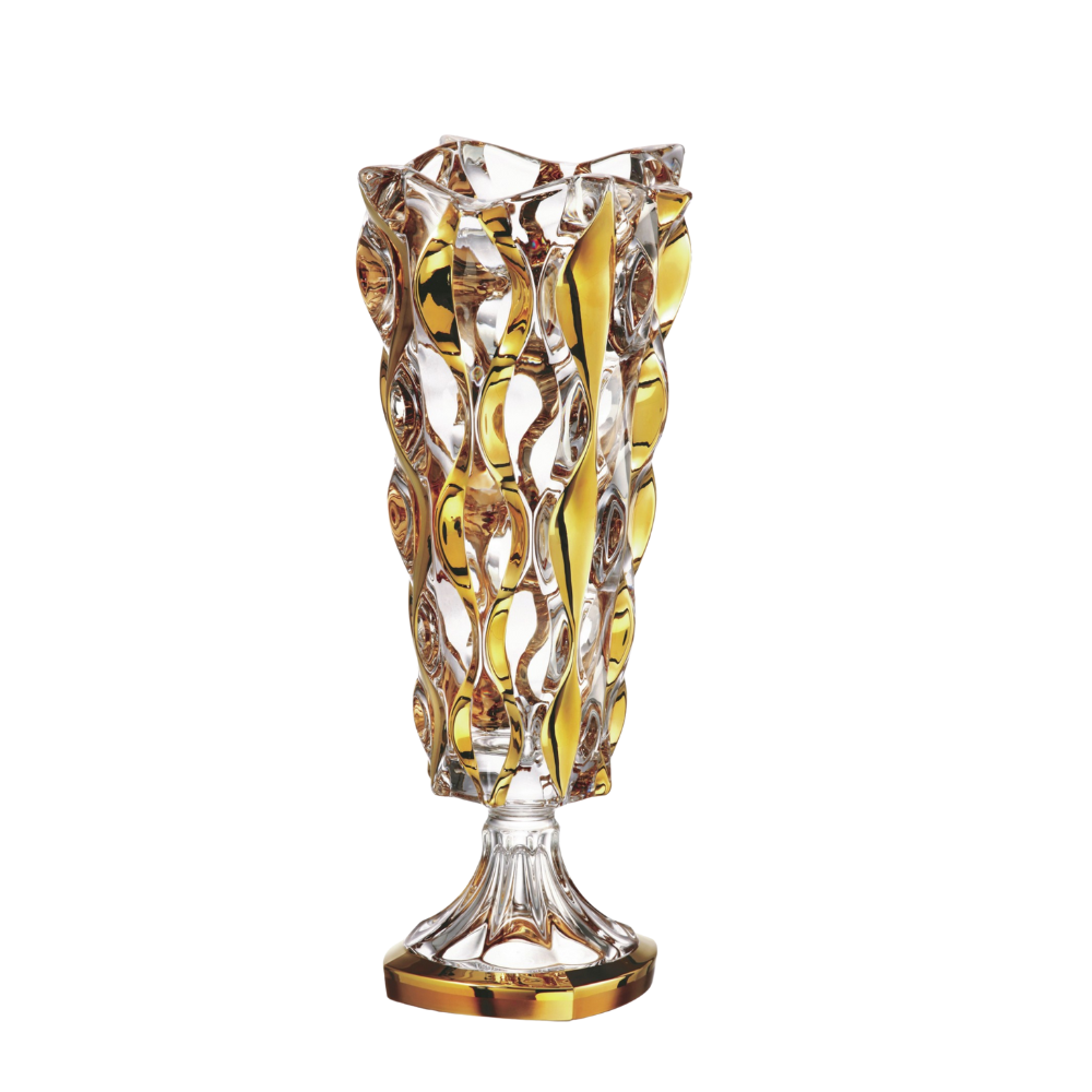 Bình hoa pha lê chân đế Bohemia Samba