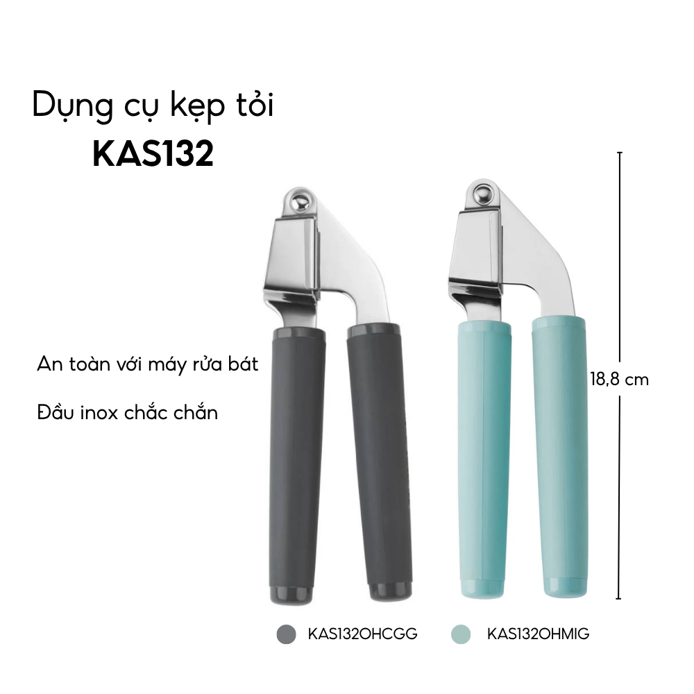 Dụng cụ kẹp tỏi KitchenAid KAS132 nhiều màu