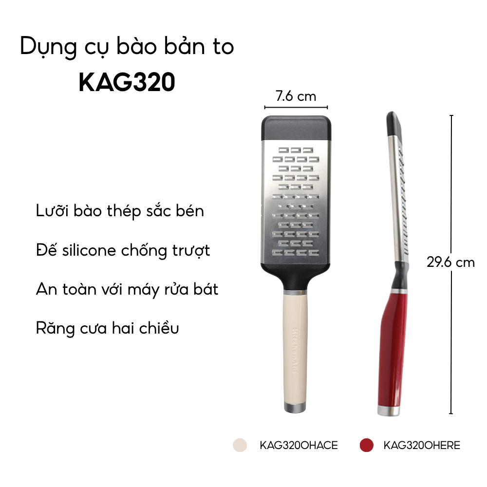 Dụng cụ bào KitchenAid Coreline KAG320 nhiều màu