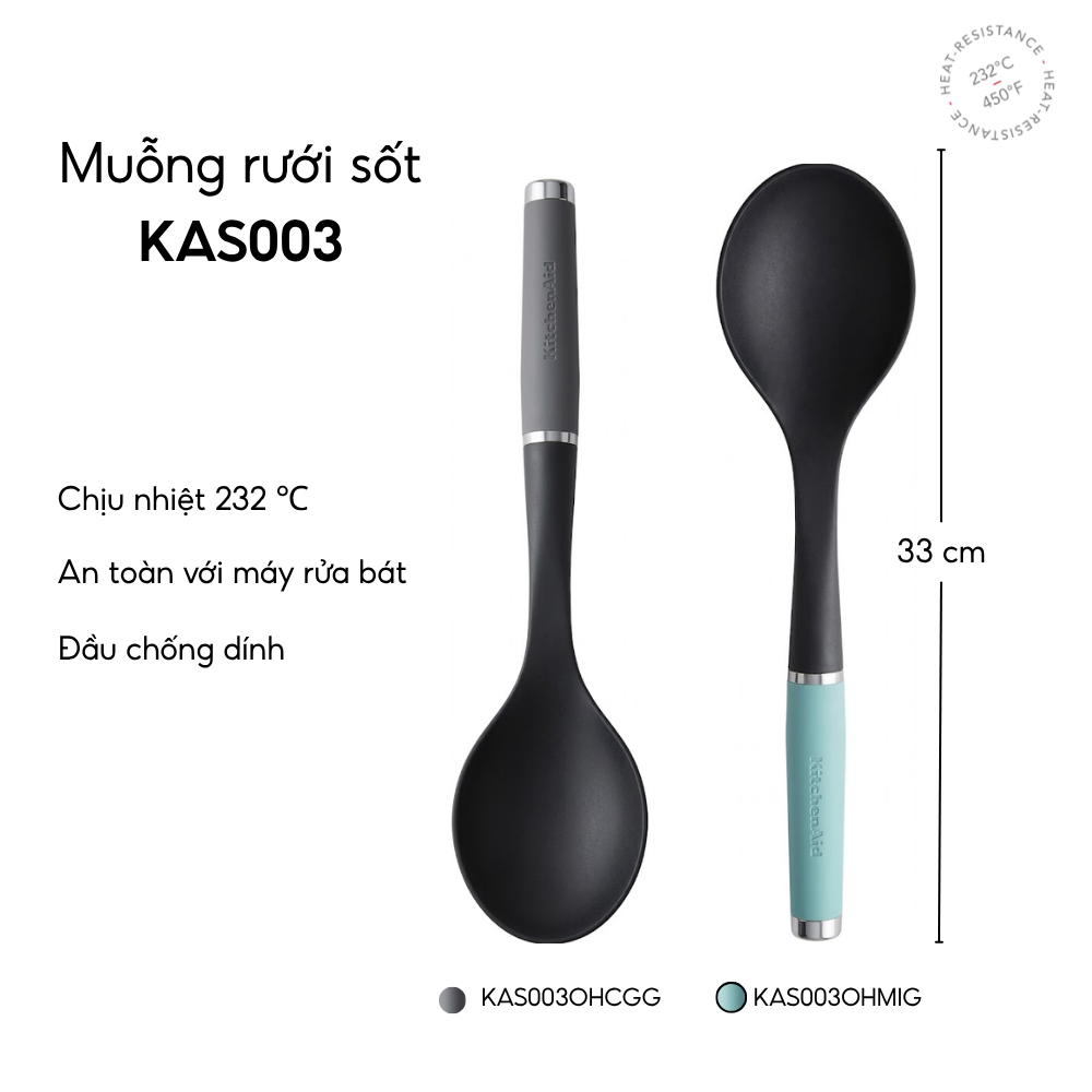 Muỗng rưới sốt KitchenAid KAS003 nhiều màu