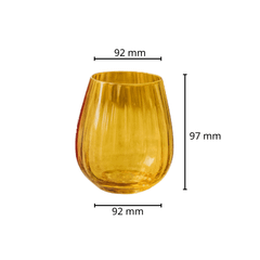 Set 6 cốc Columba màu 380ml Crystal Bohemia