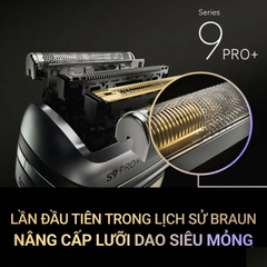 Máy cạo râu Braun Series 9 Pro+ 9669cc made in Germany (màu vàng Gold)