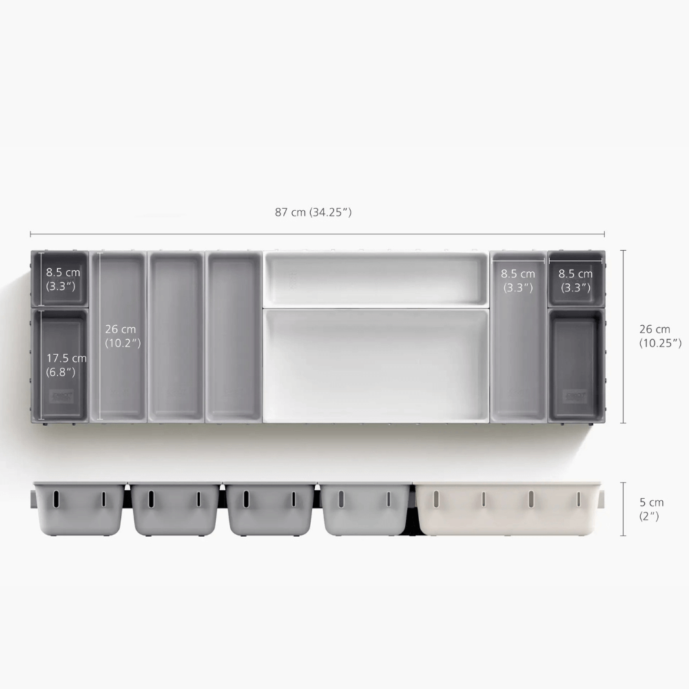 Bộ 10 khay chia ngăn kéo đựng đồ Joseph Joseph Blox
