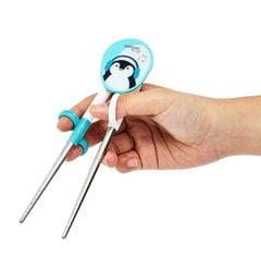 Đũa tập ăn dặm Cuitisan vòng xỏ ngón Silicon mềm mại (Màu Xanh) - EC10-303B