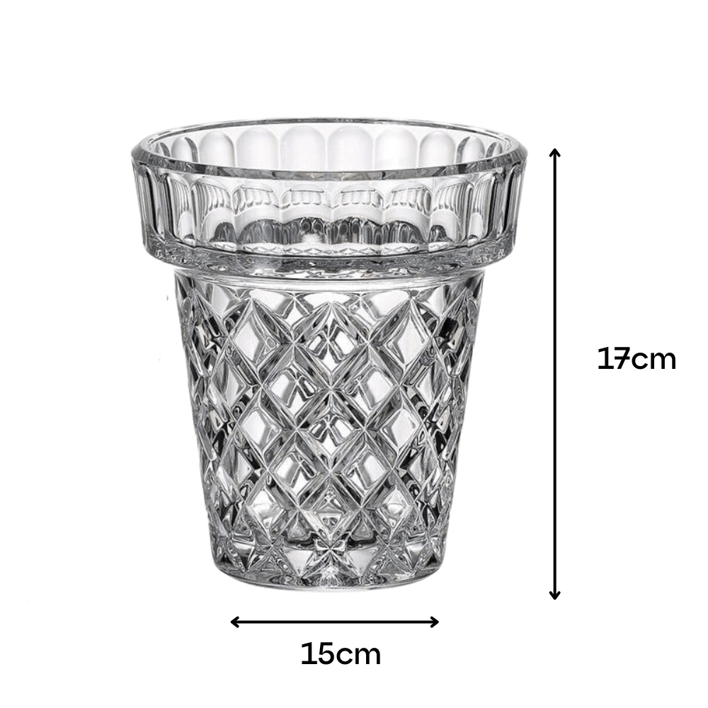 Lọ hoa Diamond Classic Crystal Bohemia