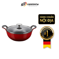 Nồi gang nắp kính 25cm GKÖCH EW-04B