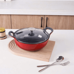 Nồi gang nắp kính 25cm GKÖCH EW-04B