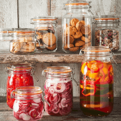 Set 6 hũ thuỷ tinh tròn kín KILNER