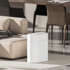 Thùng rác cảm ứng ELPHECO cánh bướm nhựa dáng oval 9L màu trắng ELPH6731