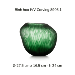 Bình hoa IVV Carving Stain 23/24/36 cm nhiều màu