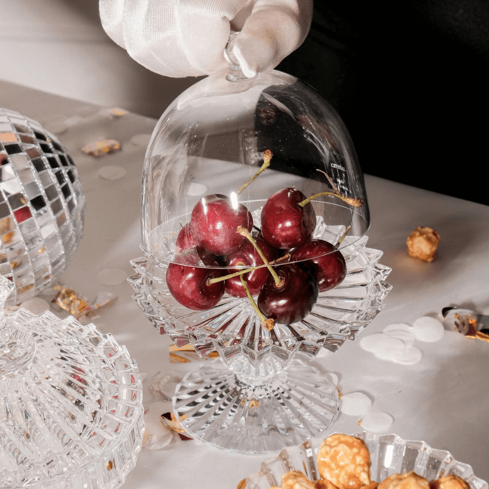 Đĩa chân đế có nắp Rogaska Windsor 12cm